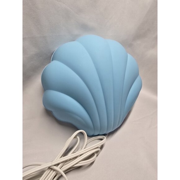 IKEA Smila Snacka Sea Shell Shaped Wall Mount Light Lamp Blue Lot Of 2- VTG - Picture 9 of 16